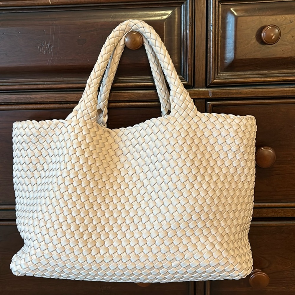 woven tote used